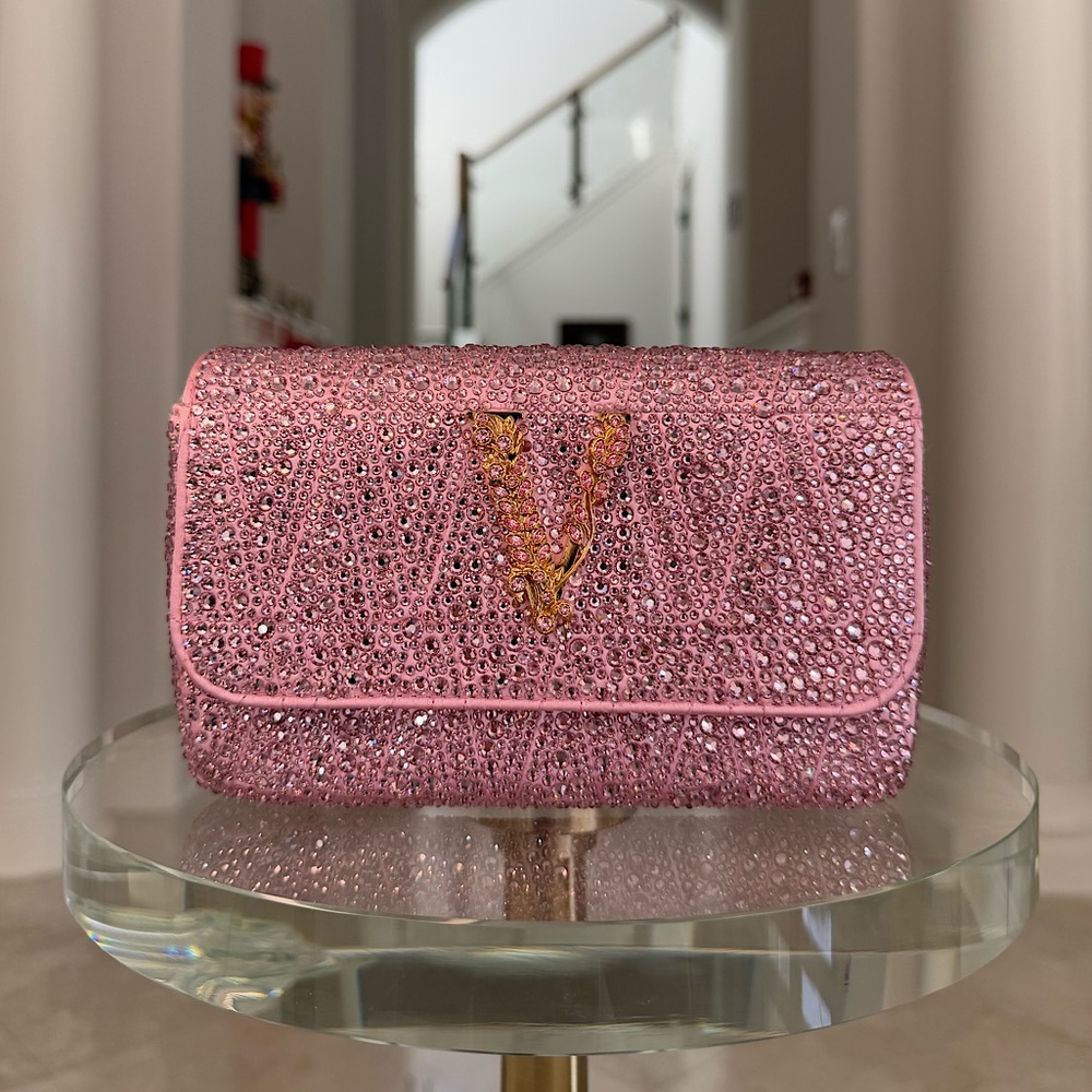 NWT Pink Virtus Crystal Crossbody Bag - Picture 1 of 6
